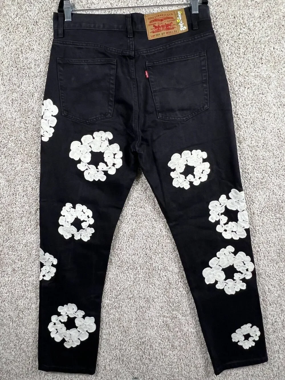 Black Denim Tears 32X32 Levi’s Cotton Wreath Jean
